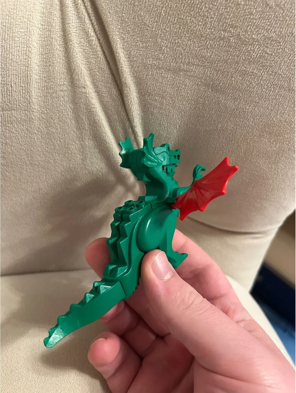 Vintage Green Dragon Classic Lego Knight  Minifigure